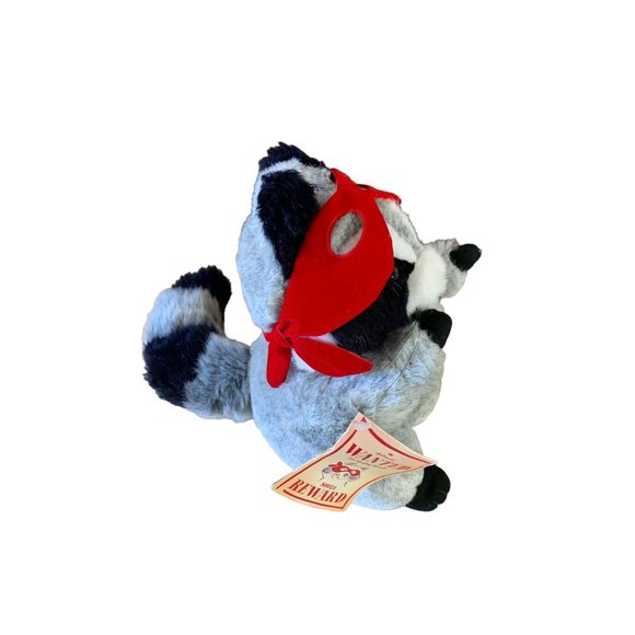 Hallmark Raccoon Wanted For Stealing Hearts Reward Plush Stuffed Animal Toy Writ - Picture 5 of 6